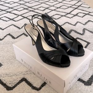 WHBM satin heels